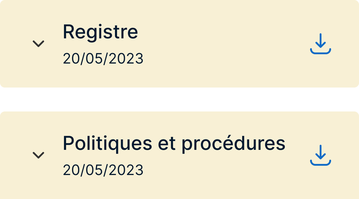 Registre et Politiques